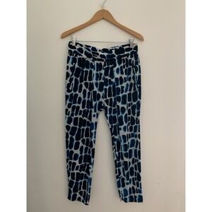 NWT MiH Jeans 100 % Silk Pants Sz M Croc Print Crepe De Chine Old Money Richgirl